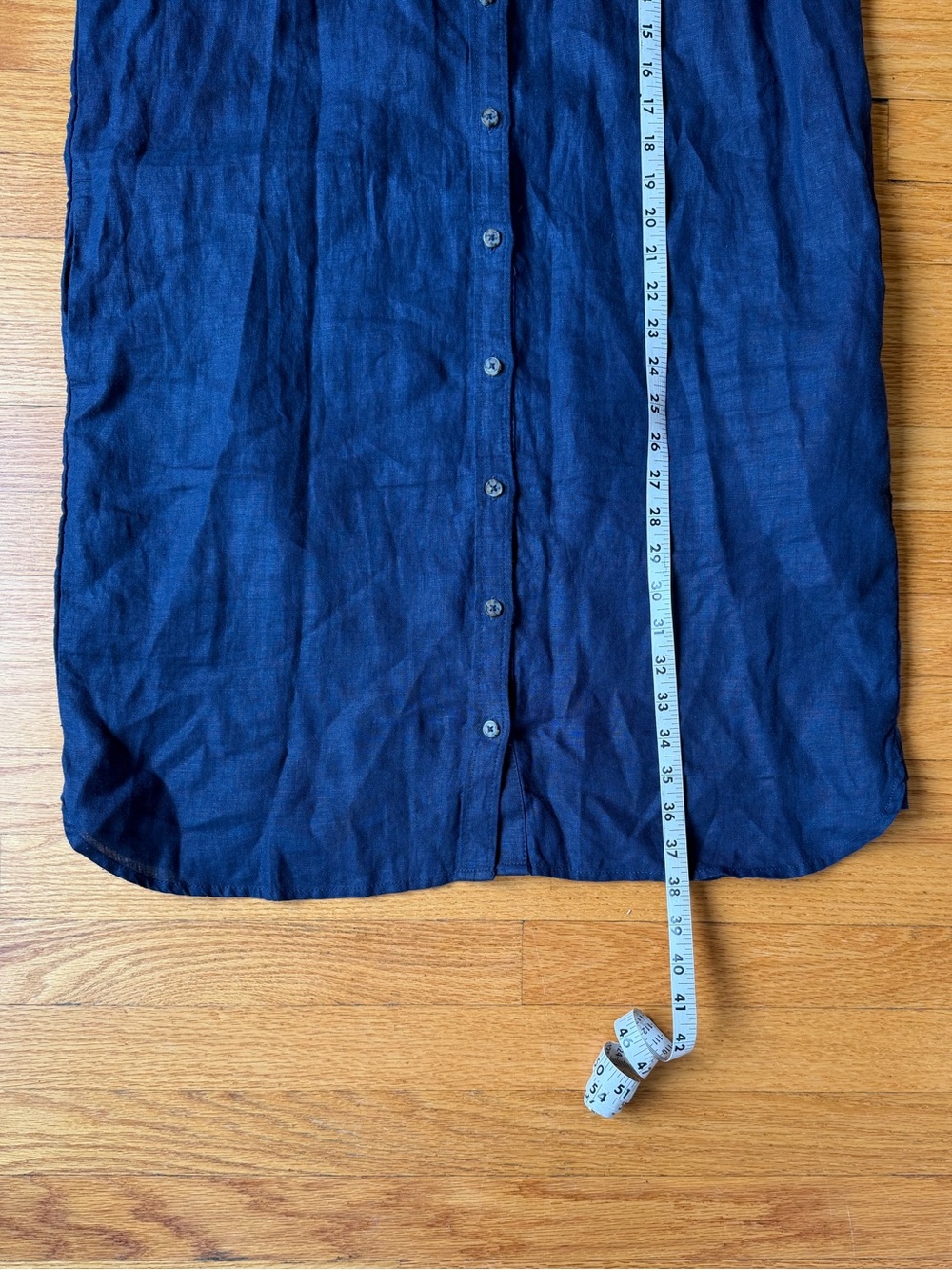J. Crew Capitaine Shirtdress in Navy Baird McNutt Linen - Medium - Picture 5 of 6